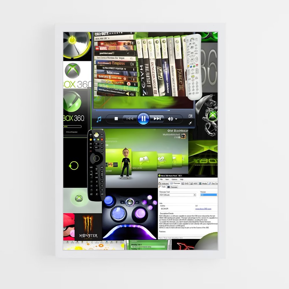 Poster Palette de Pixels – affiche Consoles (vue 3)